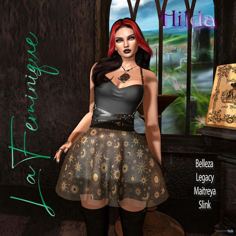 Hilda Dress September 2022 Group Gift by La Feminique | Teleport Hub - Second Life Freebies | Second Life Freebies | Scoop.it