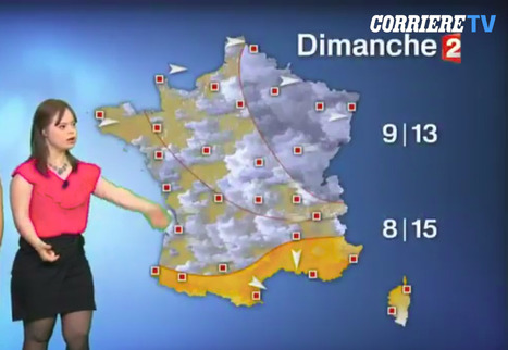 #Diversabilidad: La ragazza con la sindrome di Down    che presenta il meteo su France 2 | Diversifíjate | Scoop.it