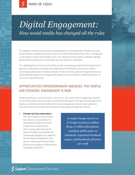 Digital Engagement: How Social Media has Changed all the Rules | From Around The web | Scoop.it