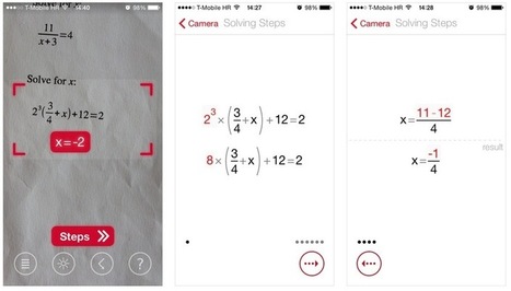 Photo Math, la aplicación que resuelve problemas matemáticos | E-Learning-Inclusivo (Mashup) | Scoop.it