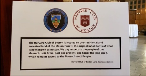 Harvard Club of Boston raises Massachusett Tribe’s Flag – The Massachusett Tribe at Ponkapoag | Indigenous Land Acknowledgement: A Seeking | Scoop.it