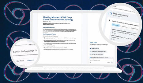 Google dote Chrome Enterprise de nouvelles capacit&eacute;s IA : navigat ... | Veille | Scoop.it