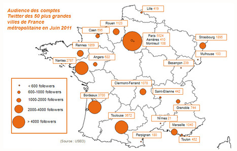 Twitter : 16 des 50 plus grandes villes de France ont un compte, selon une étude - Lagazette.fr | actions de concertation citoyenne | Scoop.it