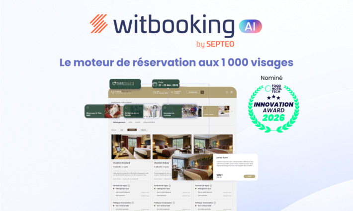 Septeo Hospitality lance Witbooking AI, le moteur de r&eacute;servation intelligent qui augmente jusqu&rsquo;&agrave; +8 % le chiffre d&rsquo;affaires direct des h&ocirc;tels et des campings&nbsp;&nbsp; | Innovation - Prospective | Scoop.it