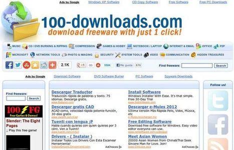 100-downloads, un Top 100 de aplicaciones gratuitas e imprescindibles para Windows | #TRIC para los de LETRAS | Scoop.it