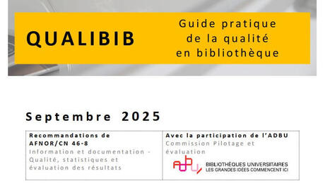 Qualibib : guide pratique de la qualit&eacute; en biblioth&egrave;que | Bulletin des biblioth&egrave;ques de France / BBF | Veille professionnelle des Biblioth&egrave;ques-M&eacute;diath&egrave;ques de Metz | Scoop.it