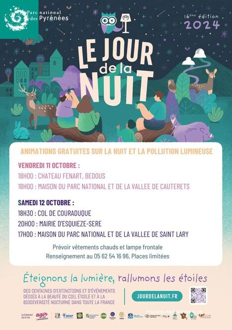 Jour de la nuit le 12 octobre à la Maison du Parc national des Pyrénées à Saint-Lary Soulan | Vallées d'Aure & Louron - Pyrénées | Scoop.it