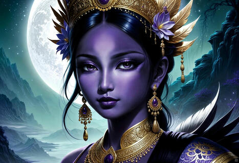 'Lunar Serenity - The Purple Tara' by Ronald Coone | Anon Hades | Scoop.it
