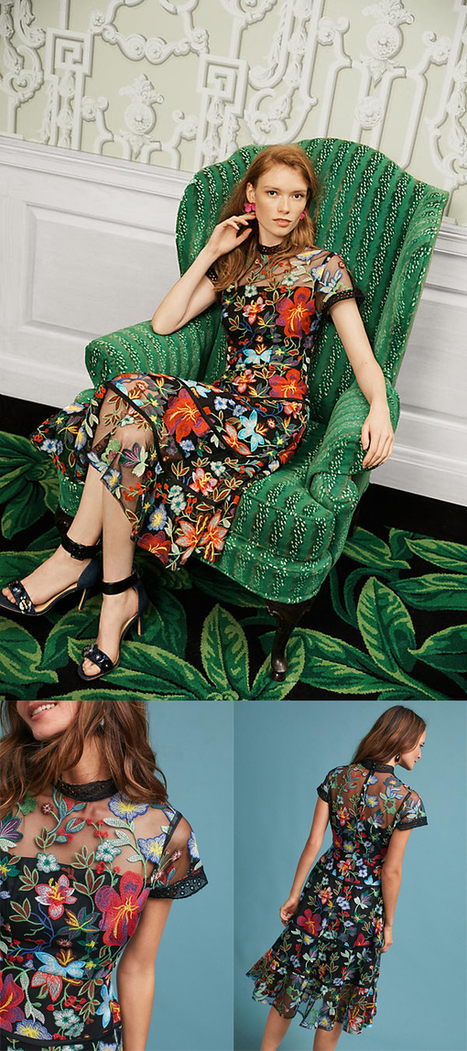 vone lace midi dress