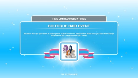 The Sims FreePlay: Boutique Hair Event Returning Soon << Sims Community | Les Sims | Scoop.it