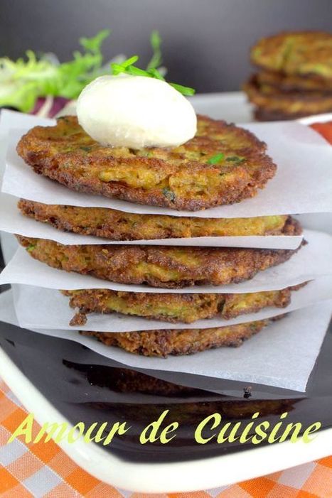 Galettes de courgettes - Amour de cuisine | Plats et recettes rapides, idées de menu de semaine sain et facile | Scoop.it