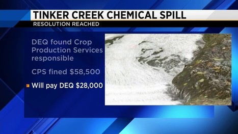Company to pay as part of settlement for chemical spill in Tinker Creek / 07.08.2018 | Pollution accidentelle des eaux (+ déchets plastiques) | Scoop.it