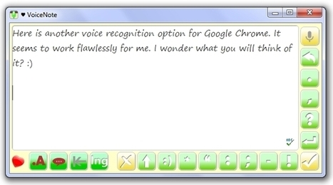 VoiceNote: Another Excellent Voice-to-Text App for Google Chrome | Into the Driver's Seat | Scoop.it