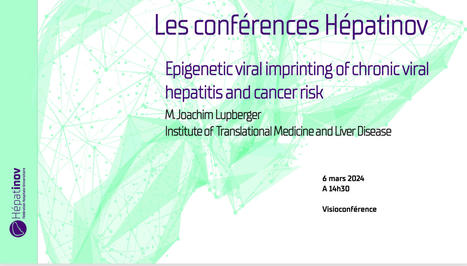 RAPPEL ! Les conférences Hépatinov - Epigenetic viral imprinting of chronic viral hepatitis and cancer risk - 6 mars 2024 | Life Sciences Université Paris-Saclay | Scoop.it