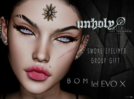 Smoke Eyeliner For Lelutka EvoX July 2021 Group Gift by Unholy&JTM | Teleport Hub - Second Life Freebies | Second Life Freebies | Scoop.it
