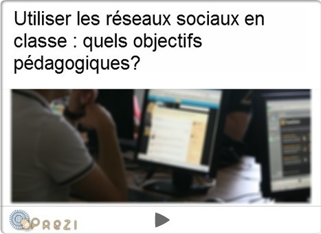 Utliser les réseaux sociaux en classe : motivation(s) et objectifs | Time to Learn | Scoop.it