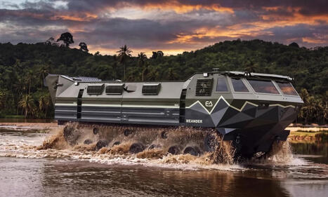 CSG unveils Meander, a 33-tonne amphibious vehicle for crossing rivers and wetlands | DEFENSE NEWS | Scoop.it
