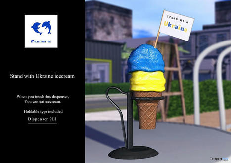 Stand With Ukraine Ice Cream February 2022 Group Gift by Mamere | Teleport Hub - Second Life Freebies | Second Life Freebies | Scoop.it