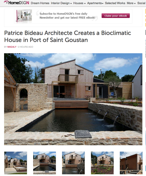 " Patrice Bideau Architecte Creates a Bioclimatic House in Port of Saint Goustan " - HomeDSGN | Architecture, maisons bois & bioclimatiques | Scoop.it