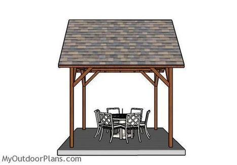 10x10 Pavilion Plans | MyOutdoorPlans | Free Woodworking Plans and Projects, DIY Shed, Wooden Playhouse, Pergola, Bbq | Garden Plans | Scoop.it