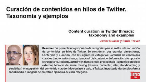 Content curation en hilos de Twitter: artículo y metahilo  | Education 2.0 & 3.0 | Scoop.it