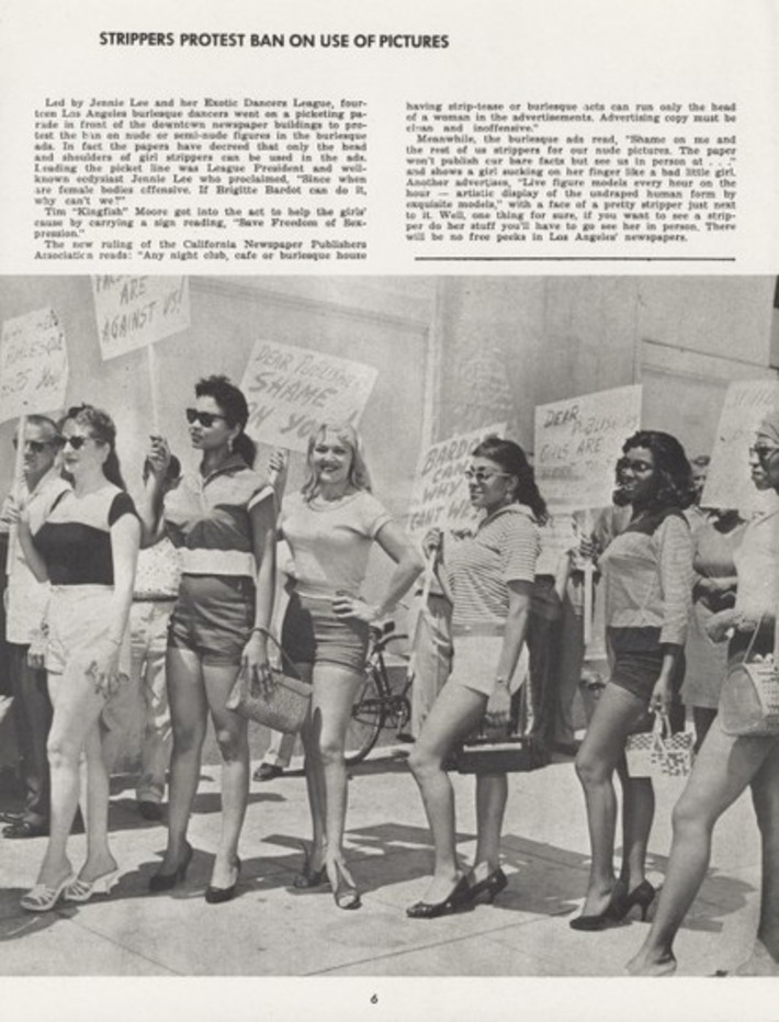 Strippers Protest Censorship, 1959 | Herstory | Scoop.it