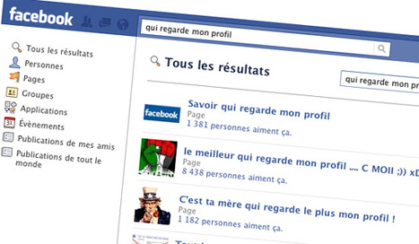 Facebook : méfiez-vous de 'voir qui consulte votre profil' | Technologie Au Quotidien | Scoop.it