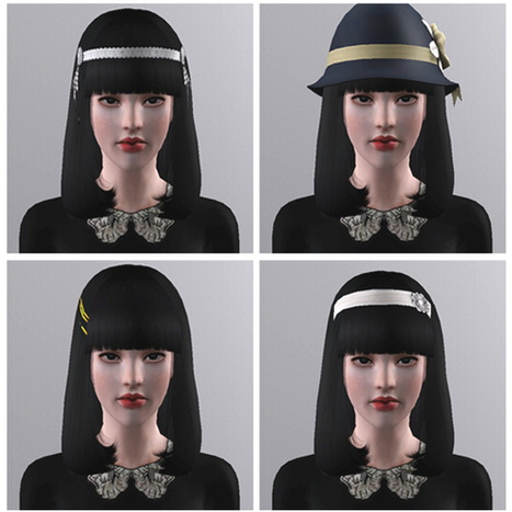 Coiffures passées en accessoires | Les Sims | Scoop.it