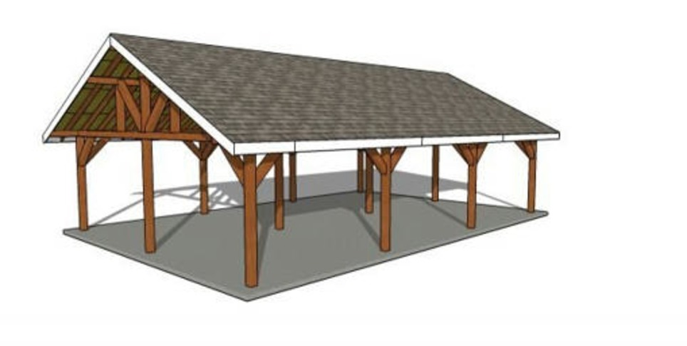 24×36 Gable Pavilion Plans – PDF Download | MyOutdoorPlans | Garden Plans | Scoop.it