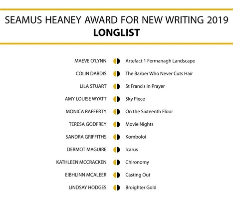 Announcing The longlist for the Seamus Heaney Award for New Writing 2019 | The Irish Literary Times | Scoop.it