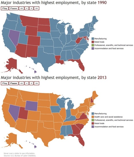 Changes in the U.S. Economic Geography | ED262 mylineONLINE:  ClassMatters | Scoop.it