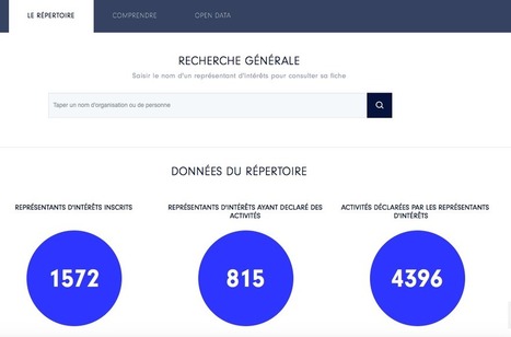 Qu'apprend-on dans le tout nouveau #registre du #lobbying en #France ? | Prospectives et nouveaux enjeux dans l'entreprise | Scoop.it