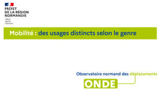 Mobilit&eacute; : des usages distincts selon le genre | Veille territoriale AURH | Scoop.it