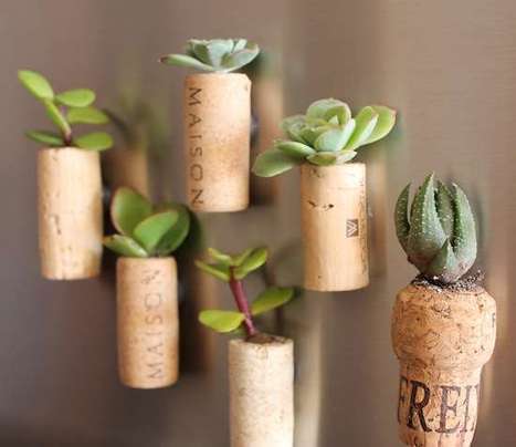 DIY Magnetic Cork Planters | Creative Spotting | 1001 Creative ideas ! | Scoop.it