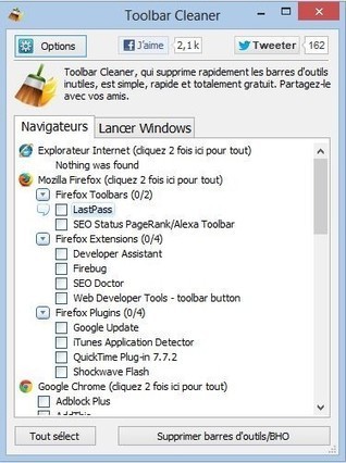 Toolbar Cleaner, supprimez les barres d'outils de vos navigateurs | Le Top des Applications Web et Logiciels Gratuits | Scoop.it