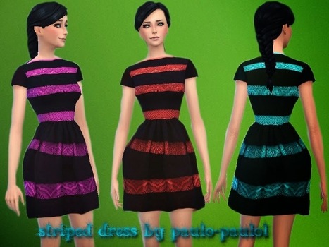 Robe rayée << paulo-paulol | Les Sims | Scoop.it
