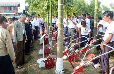 MYANMAR: President U Htin Kyaw visits integrated farm in Toungoo Township | SRI Global News ++ March - May 2025    System of Rice Intensification (SRI) | Scoop.it