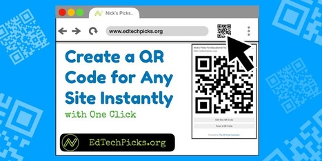 Create a QR Code for Any Site with One Click via Nick LaFave | iGeneration - 21st Century Education (Pedagogy & Digital Innovation) | Scoop.it