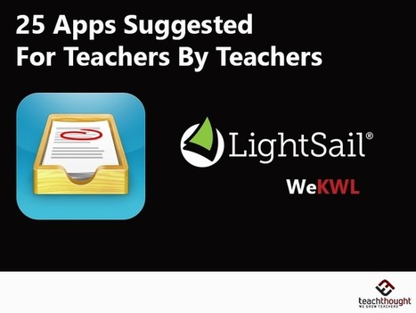 25 Apps Suggested For Teachers By Teachers - | Soup for thought | Scoop.it