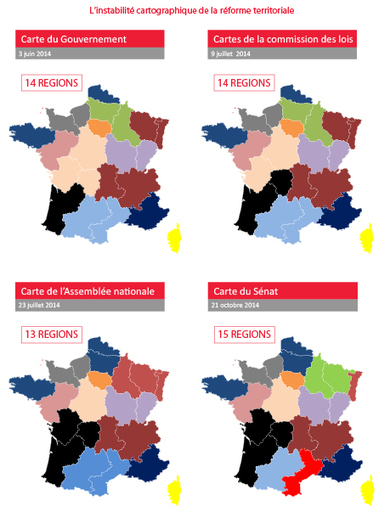 Réforme territoriale : la carte dessinée par les Français | Décentralisation et Grand Paris | Scoop.it