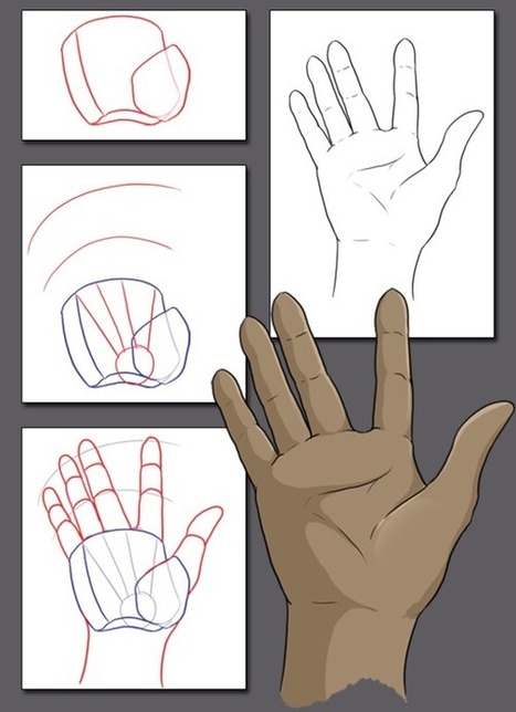 NeonDragonArt.com Tutorials: How to Draw Hands (Hand Construction Methods) | Drawing References and Resources | Scoop.it
