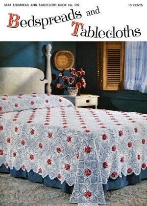 Aloha Rose
 Bedspread - e-Patterns, Downloadable Patterns