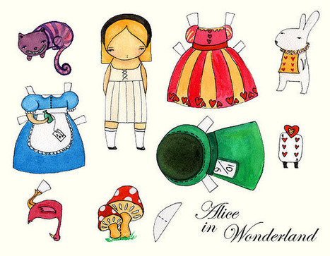 Alice au Pays des merveilles - Découpage pour enfants | FLE enfants | Scoop.it