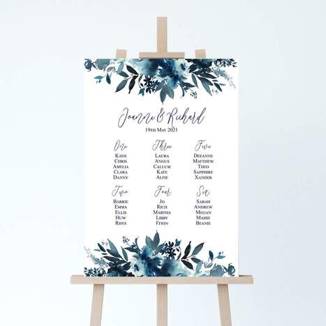 Wedding Reception Table Plan! | Creative Signage & Innovative Printing Trends | Scoop.it