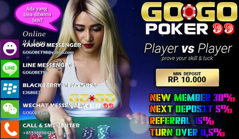 Gogopoker99 Daftar Poker Online Indonesia Ter