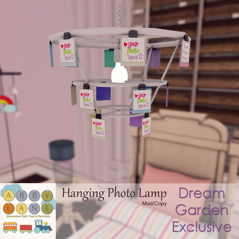 Hanging Photo Lamp at Dream Garden | 亗 Second Life Kingdom of Kids 亗 | Scoop.it