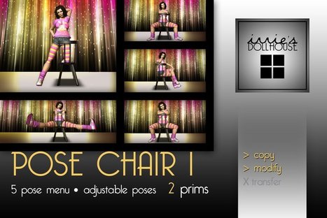 i [ DH ] *FREE * studio pose chair | Second Life Freebies | Scoop.it
