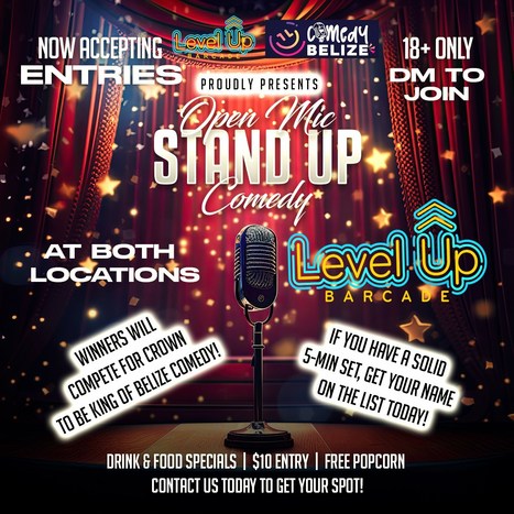 Level Up Stand Up Comedy Call | Cayo Scoop!  The Ecology of Cayo Culture | Scoop.it