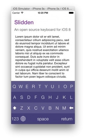 iOS Library For Easily Creating Fully Customizable Keyboards For Use As iOS 8 Keyboard Extensions | iPhone and iPad development | Scoop.it