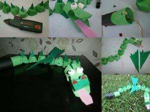 Réaliser un petit dragon pour les enfants avec le #gluepen #DIY #collage | Best of coin des bricoleurs | Scoop.it